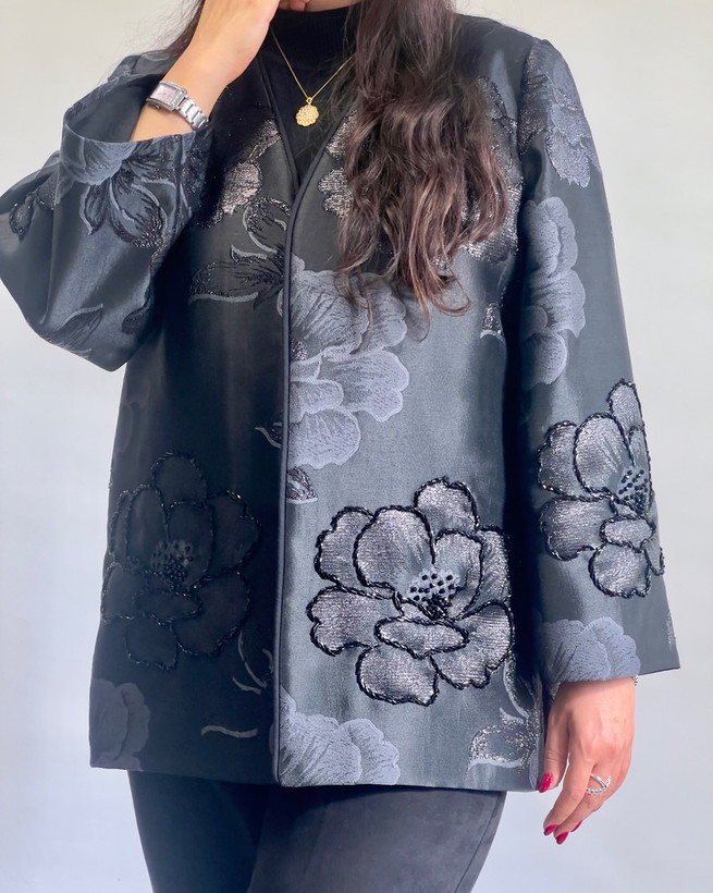 کت ژاکارد جواهردوزی