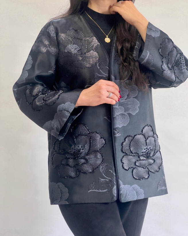 کت ژاکارد جواهردوزی